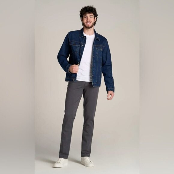 American Tall-Everyday Comfort Tapered Fit Pants-Heron Grey. Size:40Wx38L (1651) - Picture 12 of 13